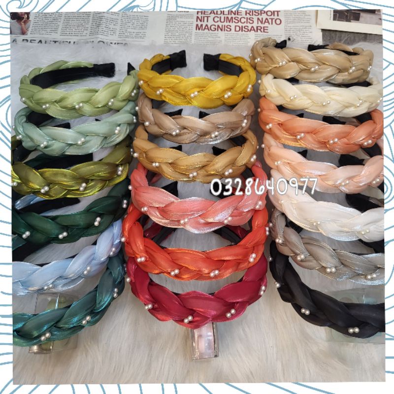 BỜM TÓC TẾT TƠ ÁNH CAO CẤP ĐÍNH NGỌC