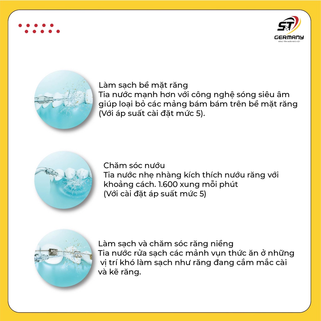 Máy Tăm Nước Panasonic Ew1511 Nội Địa Đức  Thiết Kế Hiện Đại Làm Sạch Sâu Cao Cấp GermanySnT 360017