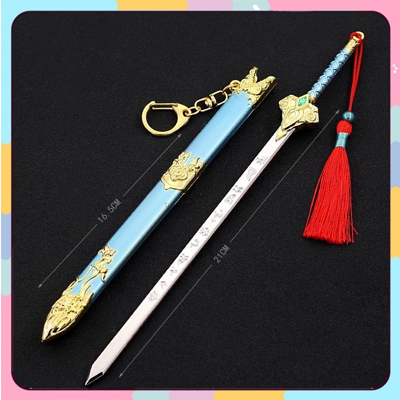 Mô hình Kiếm của Nạp Lan Yên Nhiên trong phim Đấu Phá Thương Khung Dài 22cm Kim Loại Cao Cấp Mô hình trưng bày trang trí