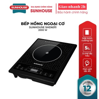 Bếp hồng ngoại cơ Sunhouse SHD6011 2000W cam kết chính hãng, bảo hành 12 tháng chính hãng