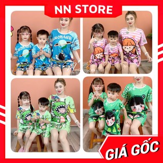 Đồ bộ bé gái bé trai từ 7kg đến 60kg 🛑 Bộ bò sữa 🛑 Đồ bộ cho bé mặc nhà 🛑 Đồ bộ thun hoạt hình DBRBD SIZE 4 - L
