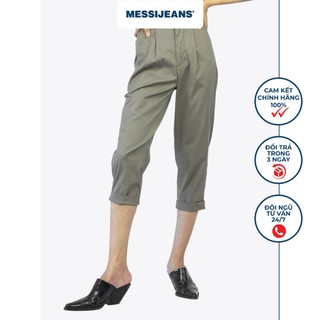 Quần kaki lửng nữ ống đứng MESSIJEANS WKB0010-20