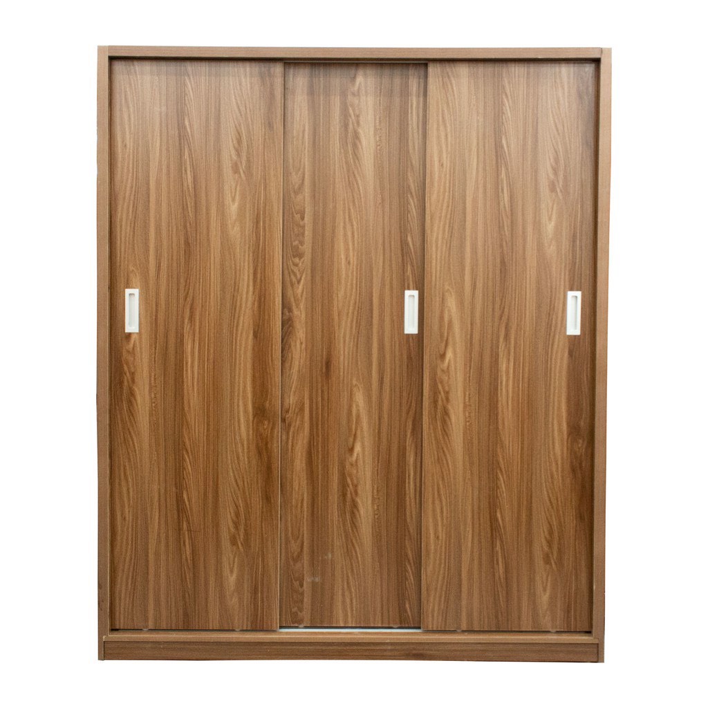 Tủ Áo Cửa Lùa Gỗ MDF Melamine Màu Vân Sọc Vàng, tủ áo gỗ ,