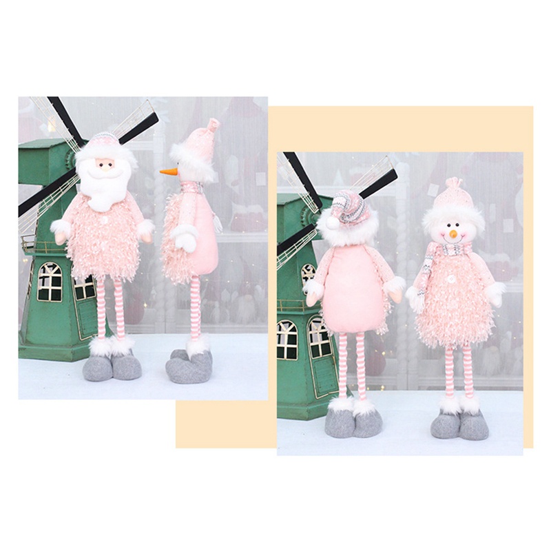 Búp Bê Nhồi Bông Hình Ông Già Noel / Người Tuyết Trang Trí Giáng Sinh