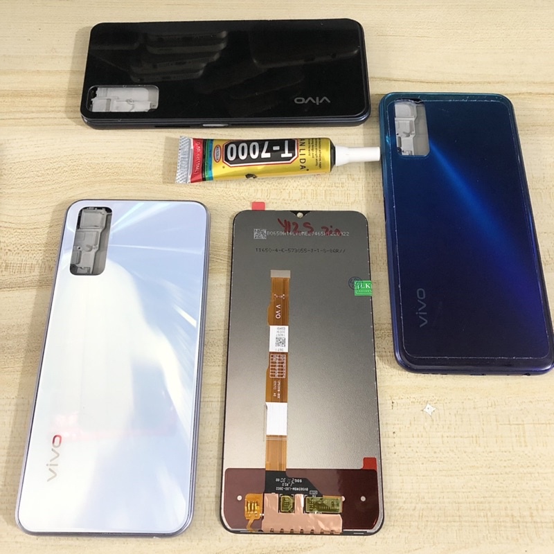 Combo Màn Hình + Bộ Vỏ Vivo Y20/ Y12s / Y20s Zin Hàng Cao Cấp.( Tặng keo dán )