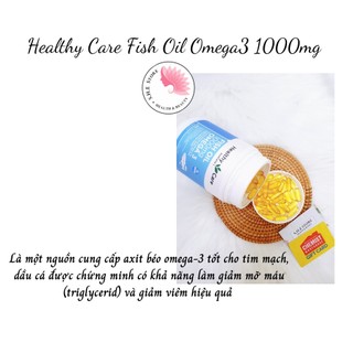 DẦU CÁ HEALTHY CARE FISH OIL OMEGA 3 1000MG - 400 VIÊN