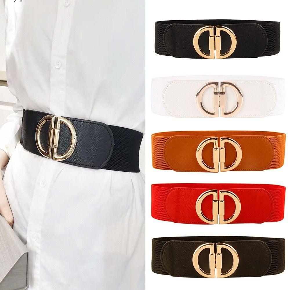 Thắt Lưng Co Giãn Phối Chân Váy Chữ D Phong Cách Retro Cho Nữ