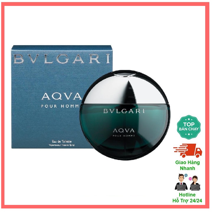 Nước Hoa Bvlgari aqva pour homme EDT 100ml Mát Lạnh Sảng Khoái