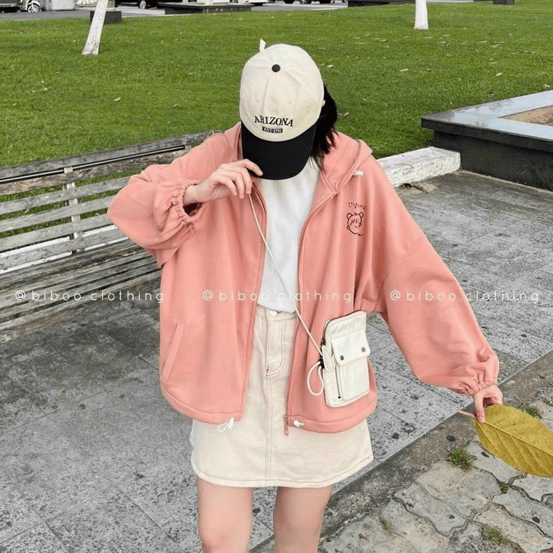 (HCM) ÁO KHOÁC NỈ CARDIGAN FORM RỘNG THỜI TRANG NỮ SIÊU XINH - HOTTREND GENZ HÀN QUỐC CHO CÁC CHỊ EM KOKO MI FASHION