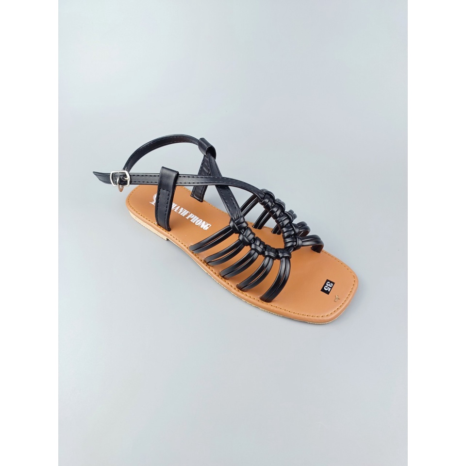 GIÀY SANDAL ĐẾ THẤP DÂY BUỘT HỞ MŨI CÓ SIZE LỚN 35-42