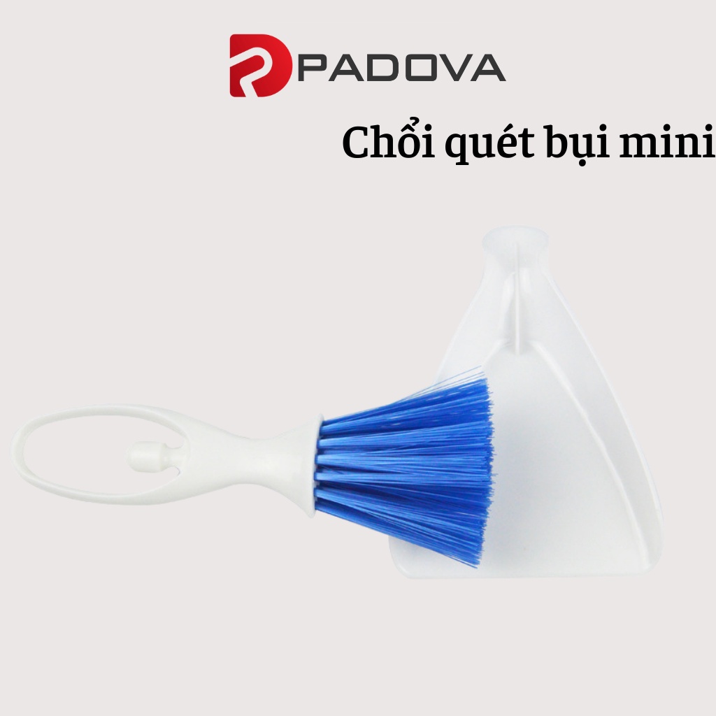 Bộ Chổi Mini Quét Bàn Thờ, Vệ Sinh Bàn Phím, Cửa Gió Xe Hơi Kèm Xẻng PADOVA 7203