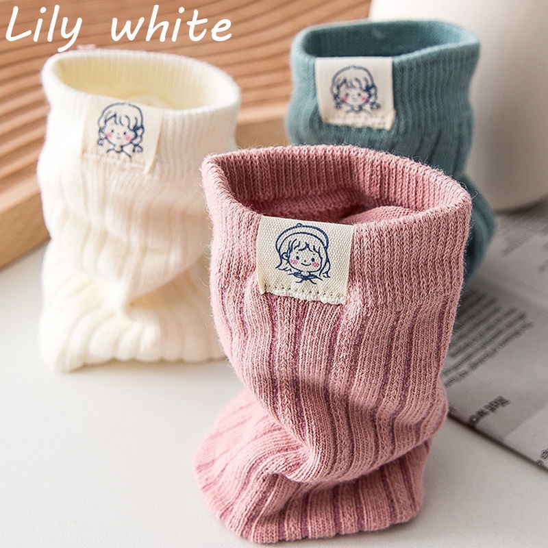 Set 5 Đôi Vớ Cotton Màu Trắng Dễ Thương Phong Cách Nhật Bản Cho Nữ