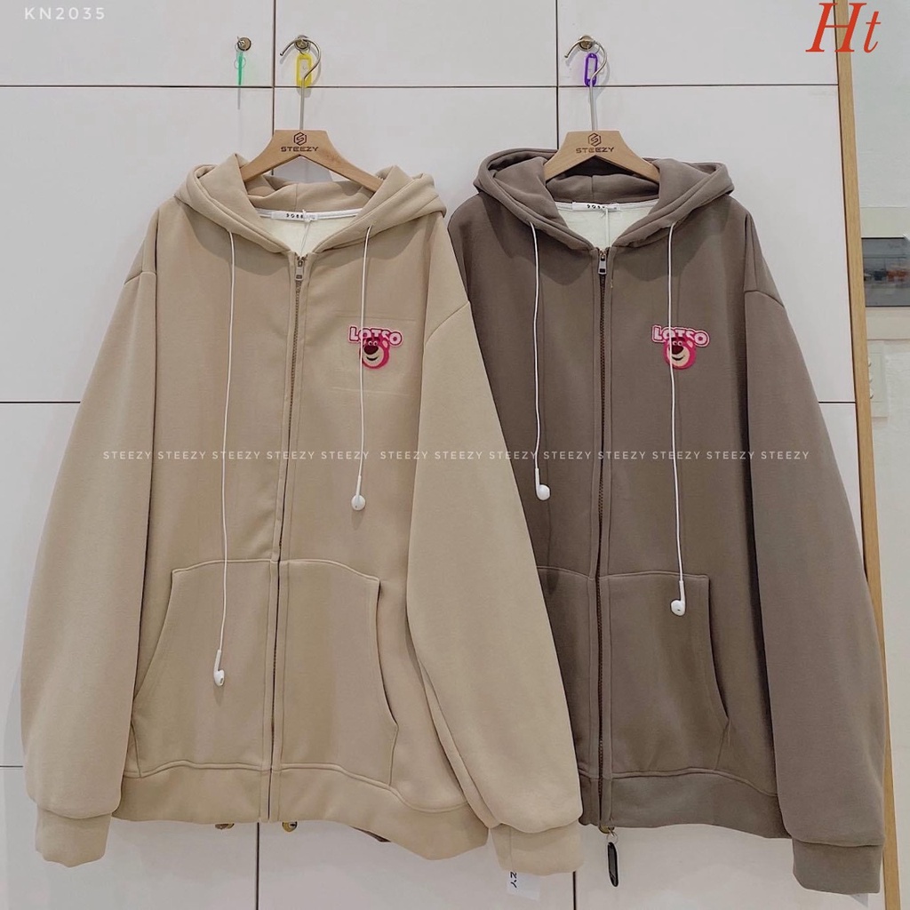 Áo khoác nỉ Logo Los to 🦋 chất liệu: 2 chất 😍 Form to rộng Hàng chuẩn mũ đẹp, khoá kéo HT