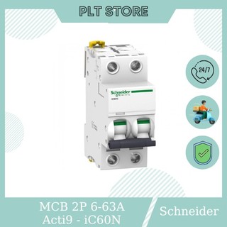 Cầu dao tự động, mcb schneider acti9 ic60n cb 2p, 6ka, 230v, c curve 6a - 63a