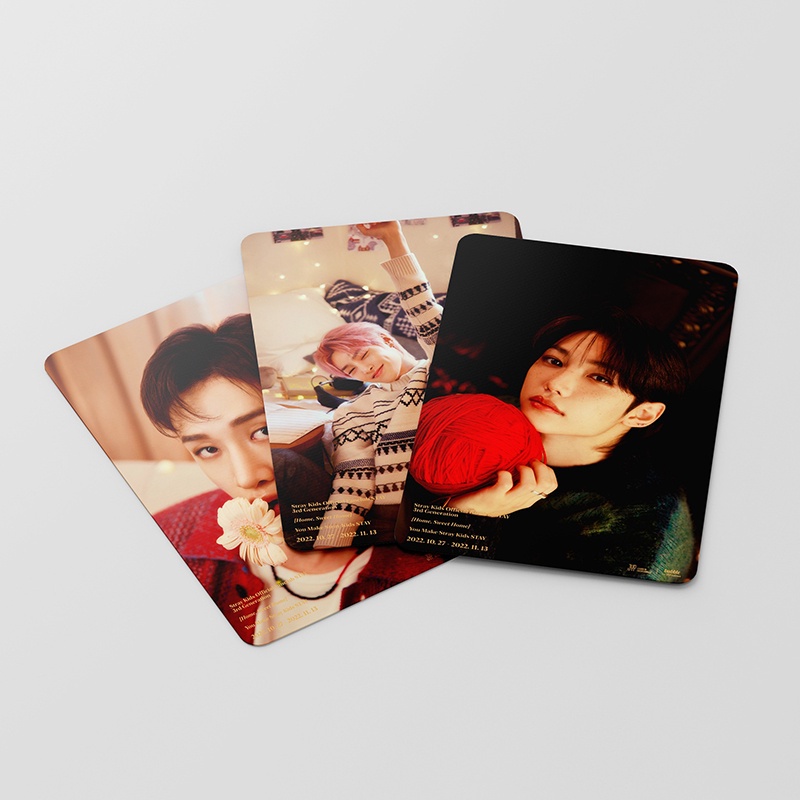 Stray Kids Set 55 Tấm Thẻ Ảnh LOMO 3D Hình Nhóm Nhạc