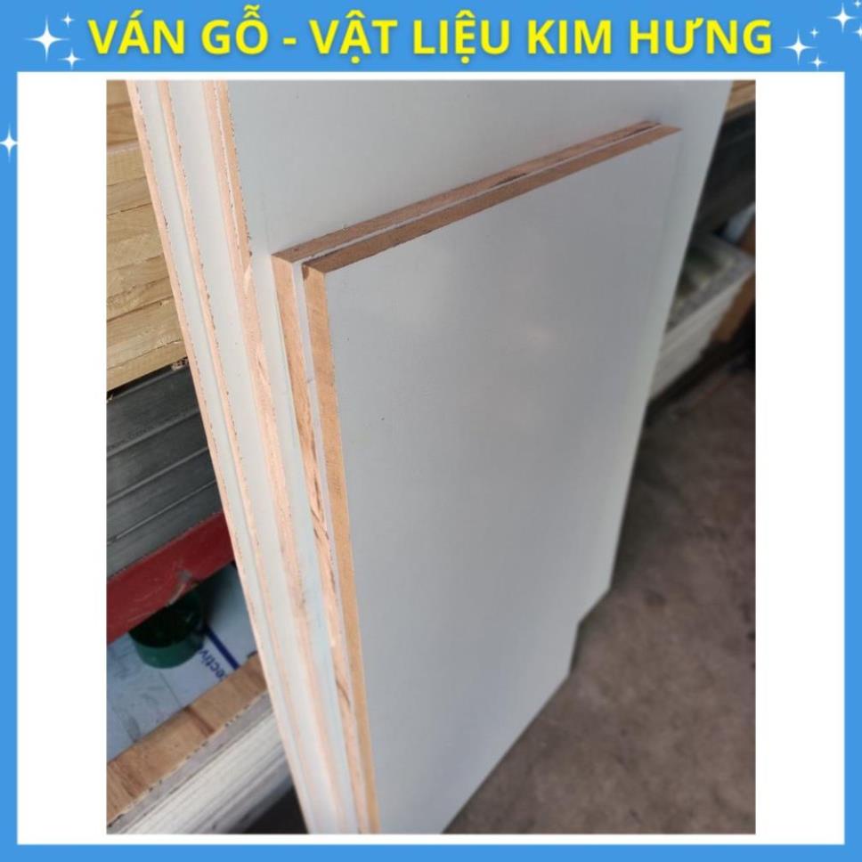 Mặt ván mdf 18 ly 2 mặt trắng  không dán cạnh làm mặt bàn , kệ