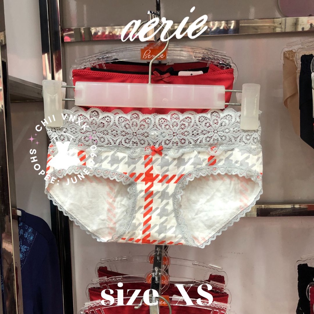 Quần lót Aerie ren cotton xịn size XS