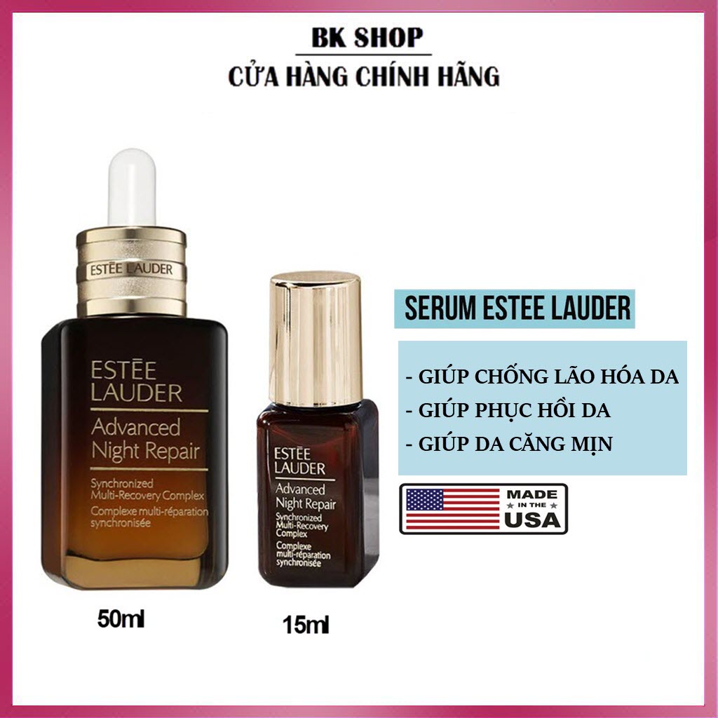 Serum Phục Hồi Da , Dưỡng Ẩm , Chống Lão Hoá Estee Lauder Advanced Night Repair 15ml