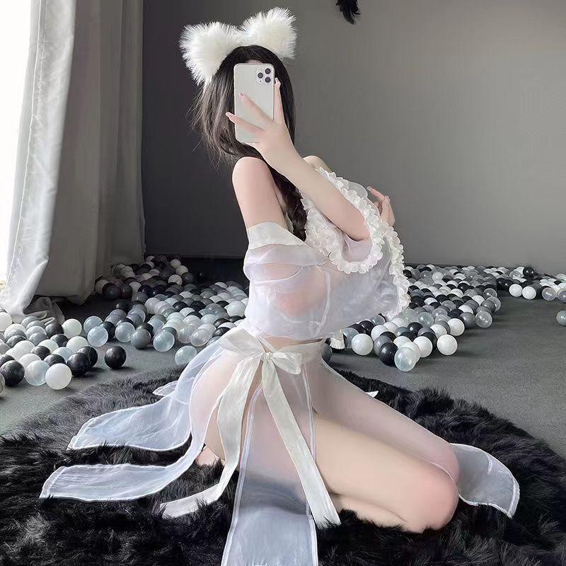 [Có sẵn] Set yếm choàng xuyên thấu hóa trang tiên nữ gợi cảm Sexy Cosplay CP03 CICI BONITA HCM
