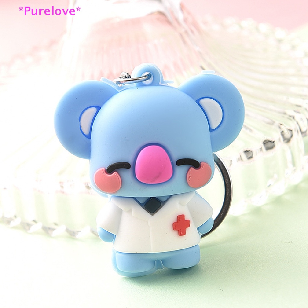 Móc Khóa Hình Búp Bê Hoạt Hình Ba Chiều Bằng Nhựa Mềm Sáng Tạo Mới