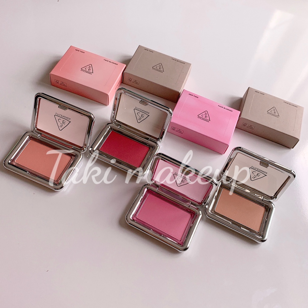 Má Hồng 3CE New Take Face Blusher [Youth Pink- The Motion- Haze Beige-Enjoyable-Friendly] | BigBuy360 - bigbuy360.vn