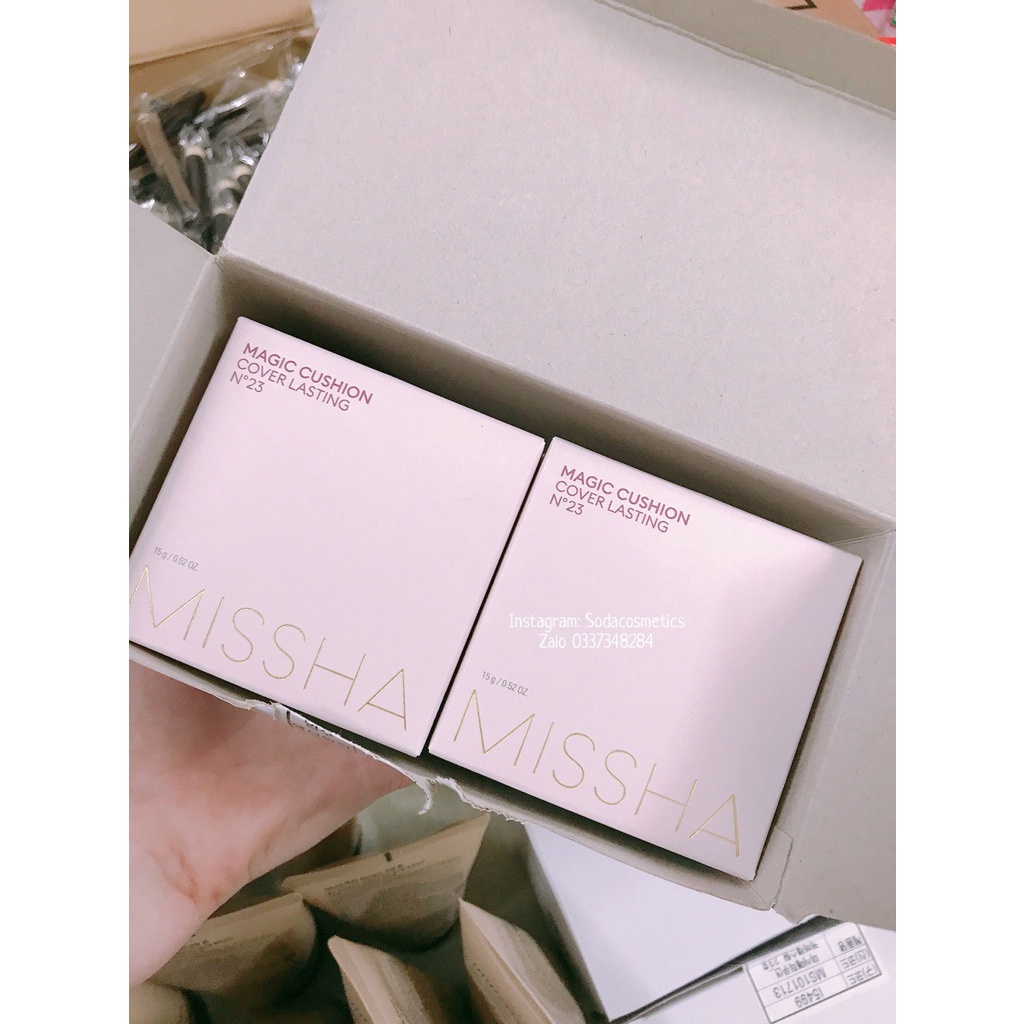 Phấn Nước Kiềm dầu Missha Magic Cushion Cover Lasting SPF50+ PA+++ phiên bản mới