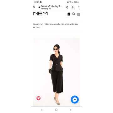 sơ mi nem đen size 4= m
