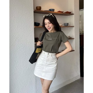 Áo thun nữ form regular fit L.I.B MIRABOZZI MTSG0015