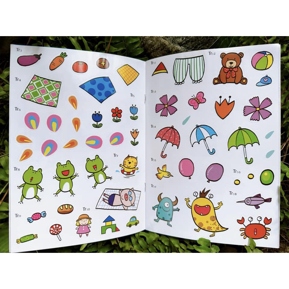 Sách - 300 Miếng Bóc Dán Thông Minh_ Phát Triển Tư Duy cho bé từ 3 tuổi