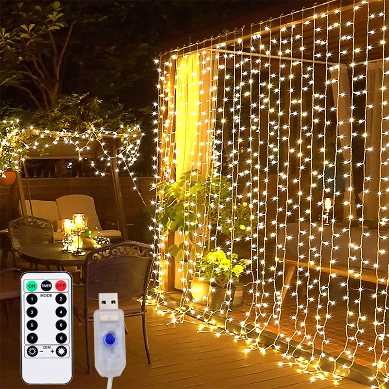 Dây Đèn Led Trang Trí Rèm Cửa Mới 2023