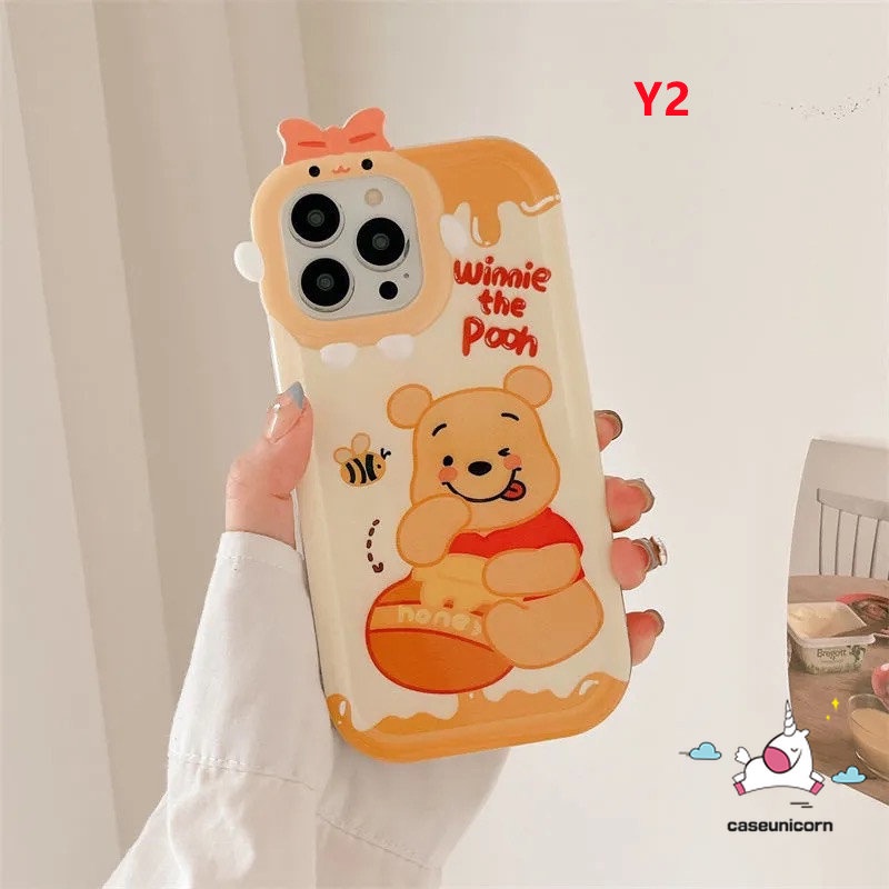 Ốp Điện Thoại Họa Tiết Hoạt Hình Winnie the Pooh 3D Cho iPhone 11 14 13 12 Pro MAX 7 8 6 6S 14 Plus XR X XS MAX SE 7plus