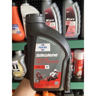 Nhớt fuchs silkolene pro 4 10w-40 cho xe số 1 lít