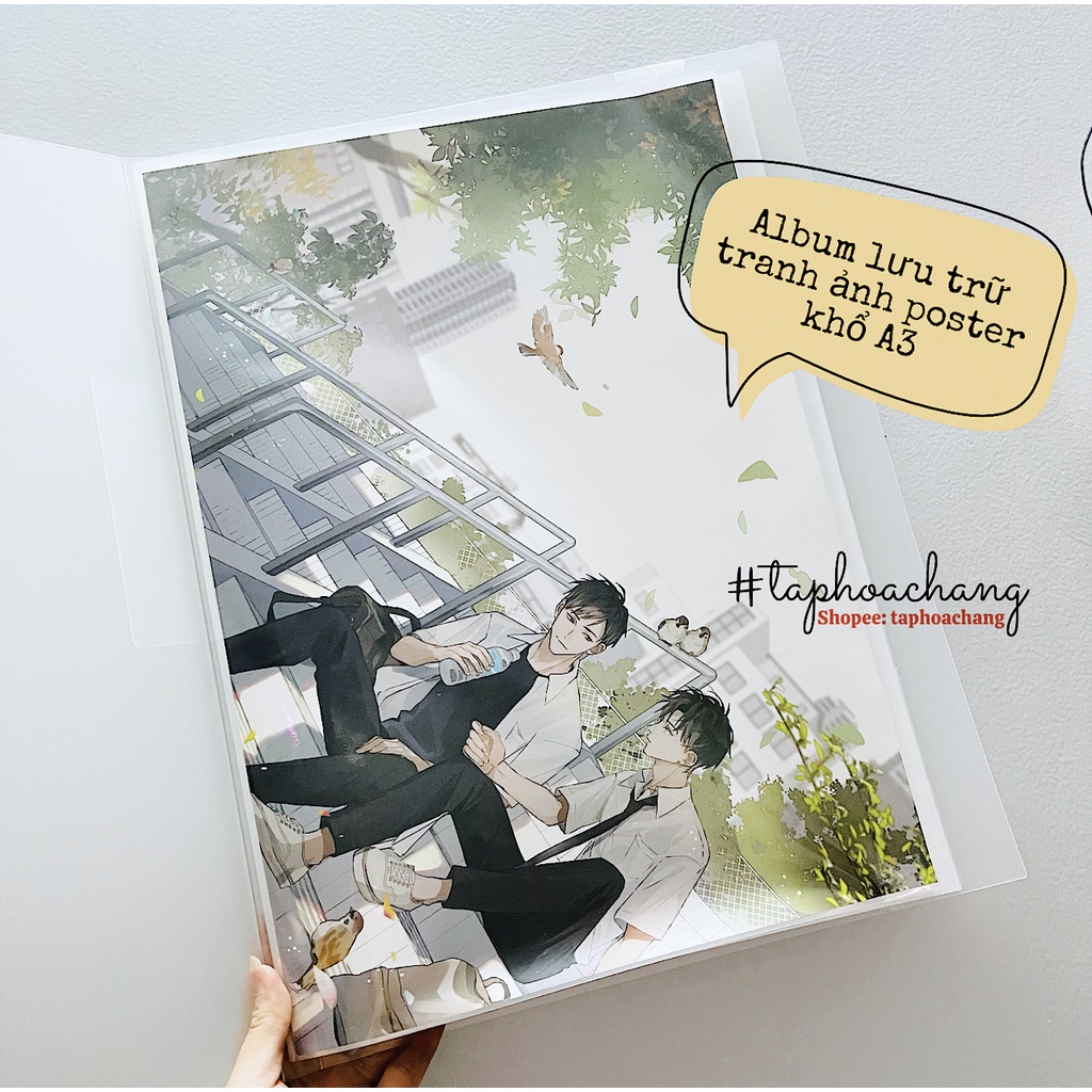 Album lưu trữ tranh ảnh poster khổ A3 - Bìa đựng poster khổ A3