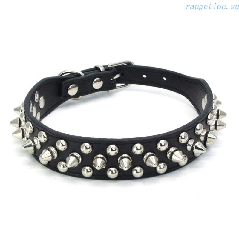 Ran Vòng Cổ An Toàn Có Gai Nhọn Phong Cách Gothic Cho Chó Mèo Có Thể Điều Chỉnh
