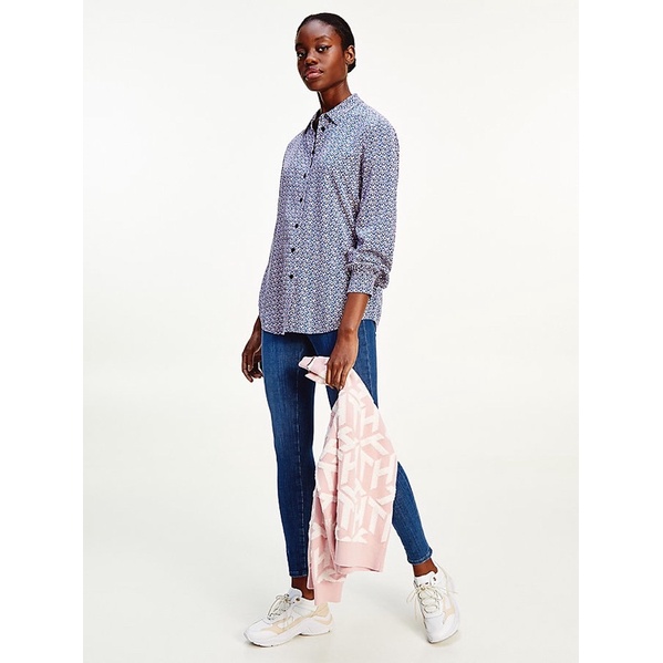 Áo sơ mi hoạ tiết Tommy Hilfiger