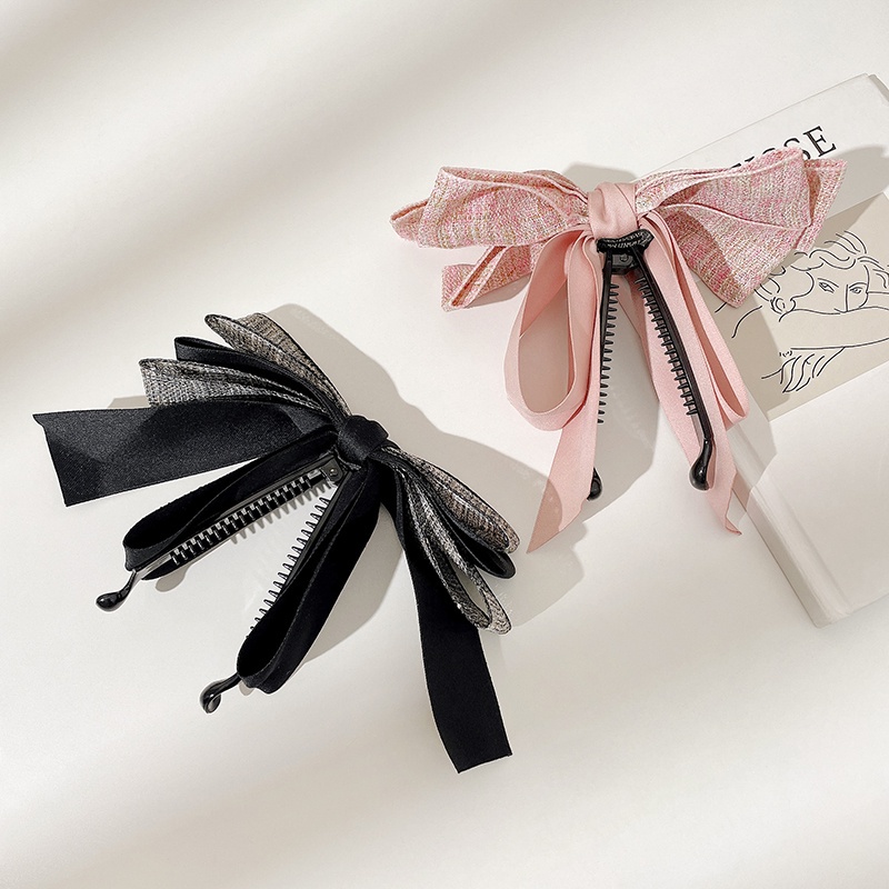 Kẹp Tóc Nơ Bằng Nhung Thời Trang Hàn Quốc Dành Cho Bạn Gái