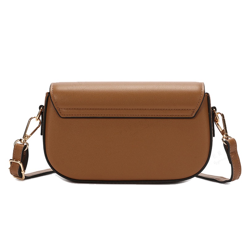 Túi Đeo Chéo Hình Vuông Nhỏ Màu Trơn Có Khóa Nam Châm Thời Trang Phong Cách Hàn Quốc