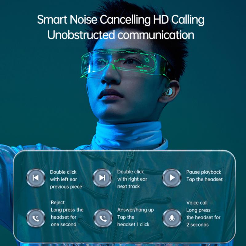 Tai Nghe Không Dây M30 Pro M10 TWS Bluetooth 5.2 HiFi Có Đèn Pin