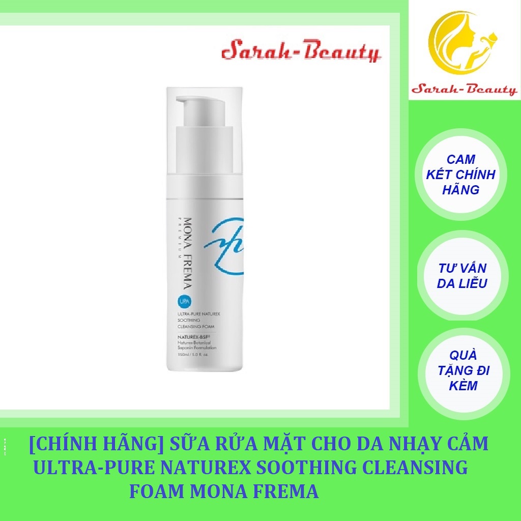 SỮA RỬA MẶT CHO DA NHẠY CẢM ULTRA-PURE NATUREX SOOTHING CLEANSING FOAM MONA FREMA