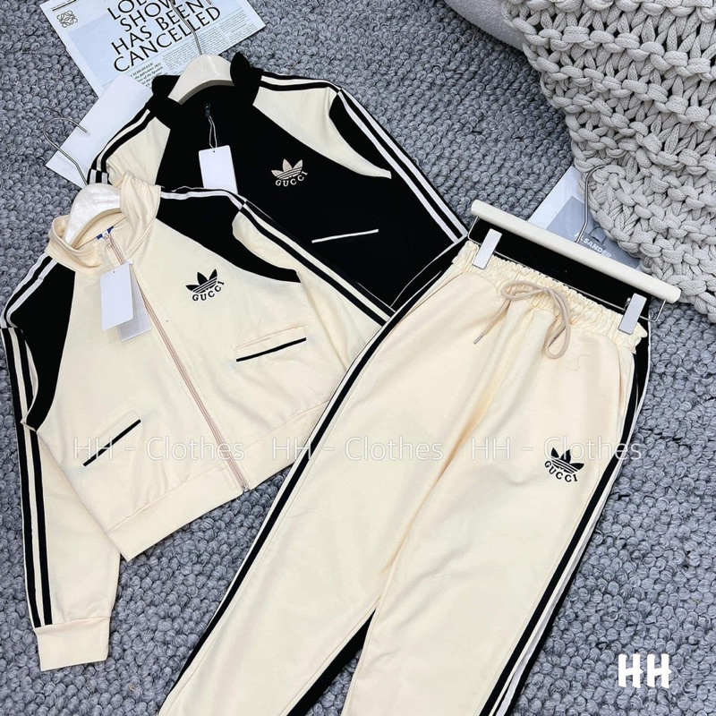 [ 𝐅𝐑𝐄𝐄 𝐒𝐇𝐈𝐏 ] Bộ thể thao Addd phối  Túi chạy viền 2 bên  Hoa tiết thêu nổi  Chay rot sịn đét  Chất umi chính