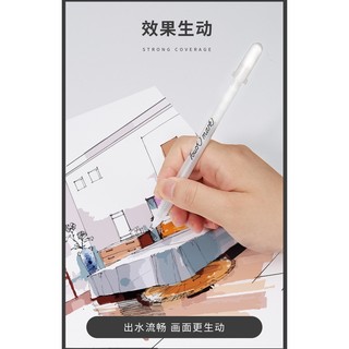 Bút gell trắng bút đi nét