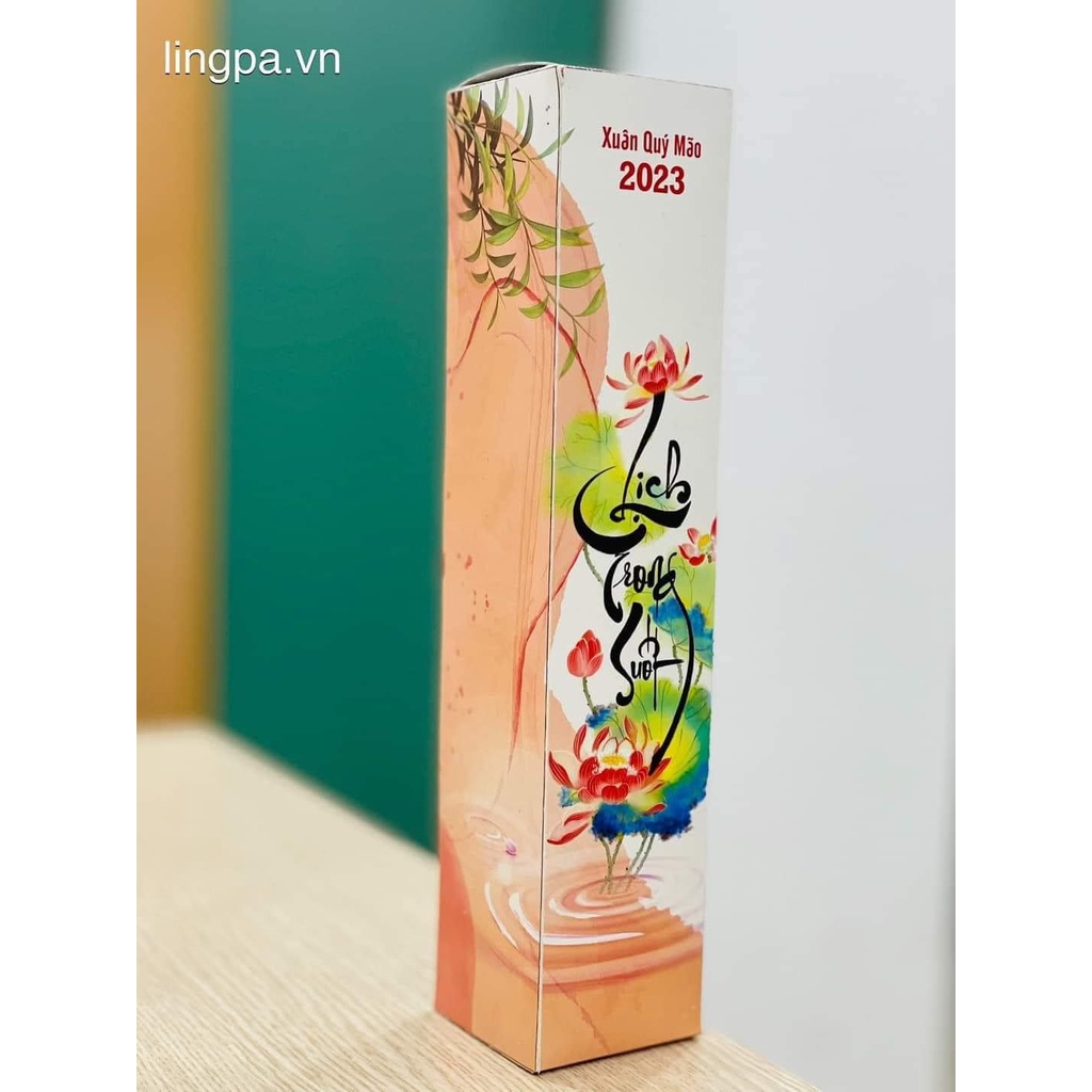 Lịch thư pháp treo tường trong suổt 2023 cùng chữ nghệ thuật với thông điệp truyền cảm hứng