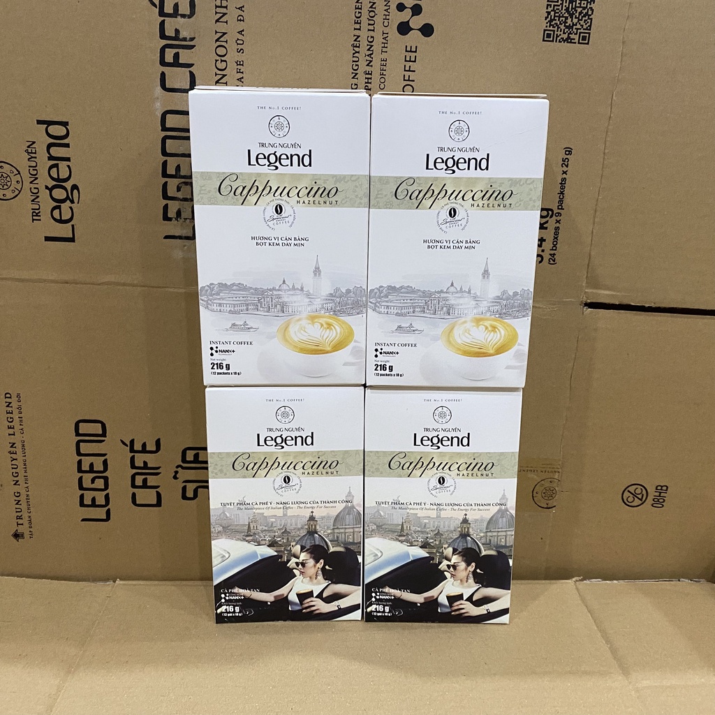 Cà Phê Legend Cappuccino Trung Nguyên  Hương Hazenut  .