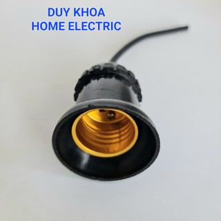Đui Đèn E27 Đui Treo và Đui Đúc Kín Nước Có Dây 12cm Vinamax
