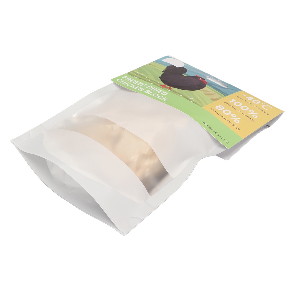 Có thể bán buôn Đông lạnh Khối thịt gà khô Dinh dưỡng Protein cao Calo thấp Đóng băng các món ăn khô cho mèo Vigina056 Hàng giao ngay