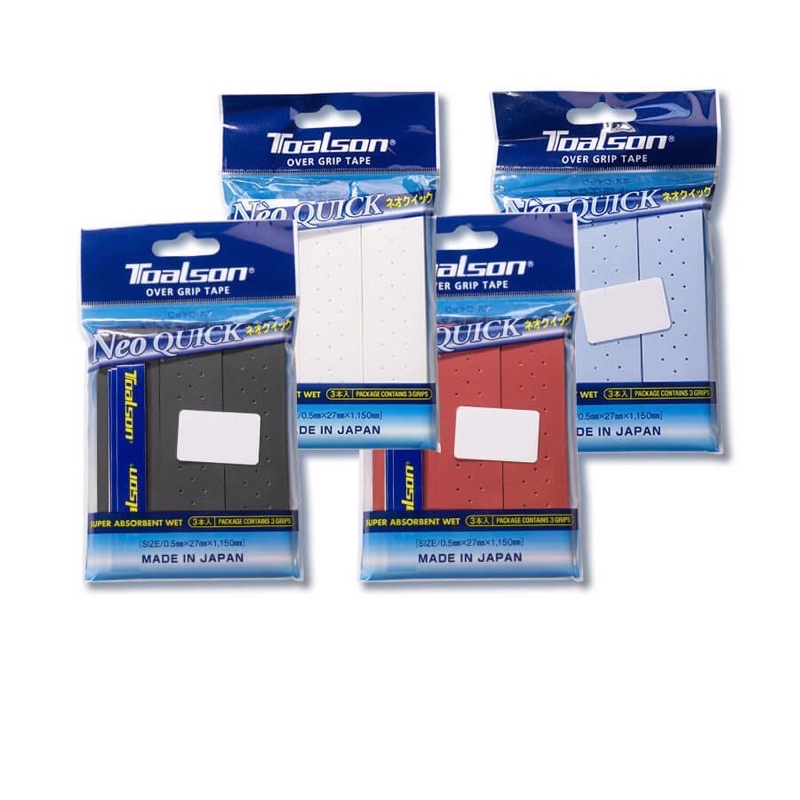 Quấn cán Vỉ x3 Toalson NEO QUICK X3 - 4 màu Made in japan