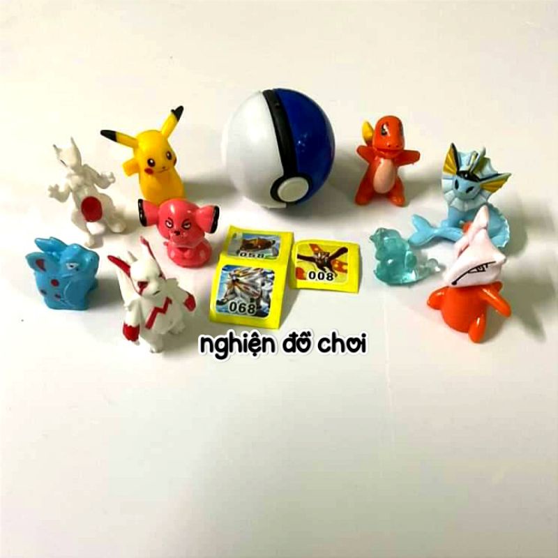 Quả cầu POKEMON 3,5cm + mô hình Pokemon mini.
