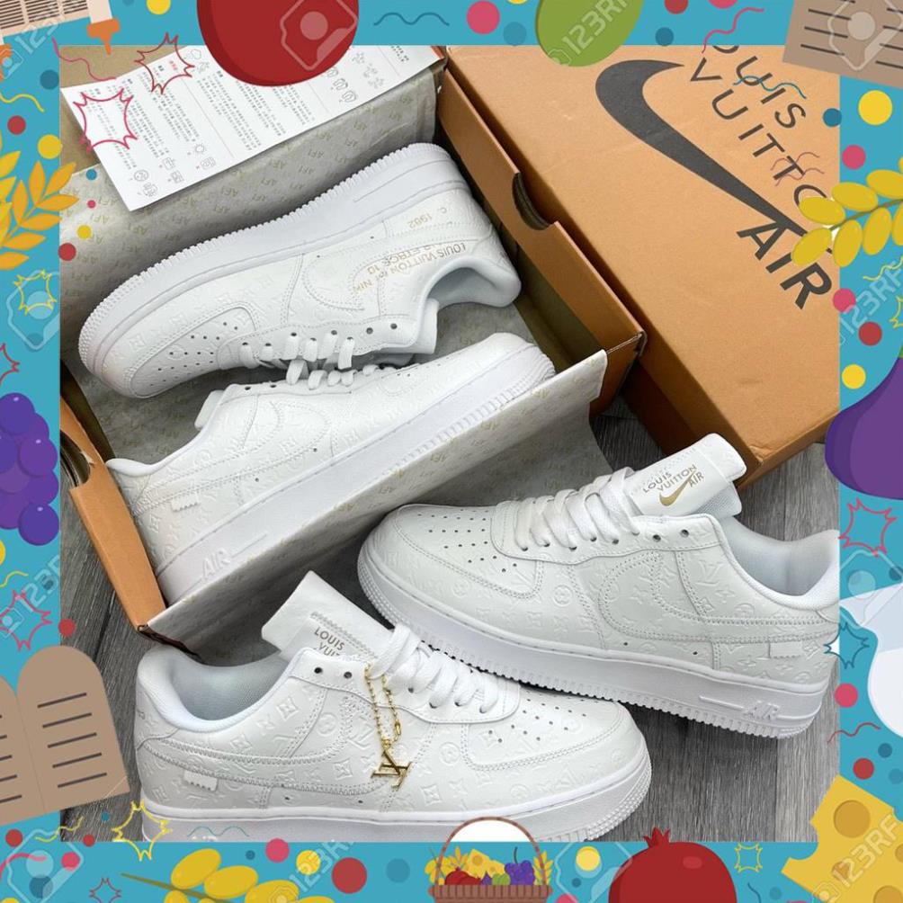 siêu sale Giày Nike_Air Force 1 LV, Giày AF1 LV Louis Vuitton Thể Thao Hàng Cao Cấp, Thời Trang, Full HOT 2022