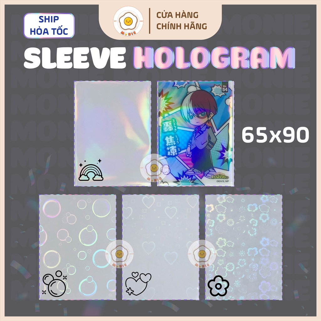 Sleeve Hologram (65x90mm) Đựng Card Anime/Card Game/ Ẩnh/ Photocard.