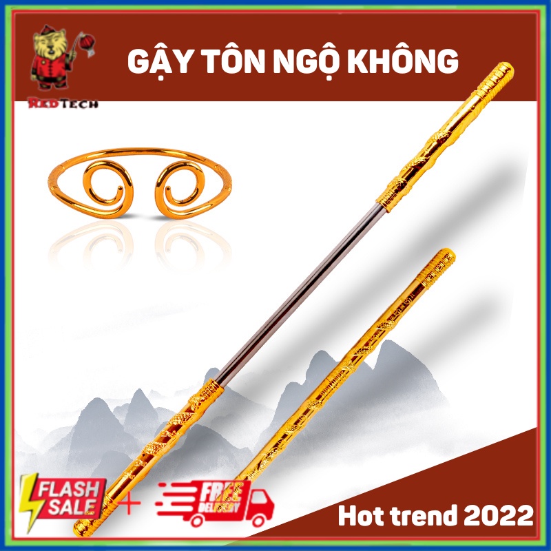 Đồ chơi Gậy phát sáng Tôn Ngộ Không Redtech cao cấp dành cho bé trai chất liệu nhựa an toàn cho trẻ từ 3 tuổi.